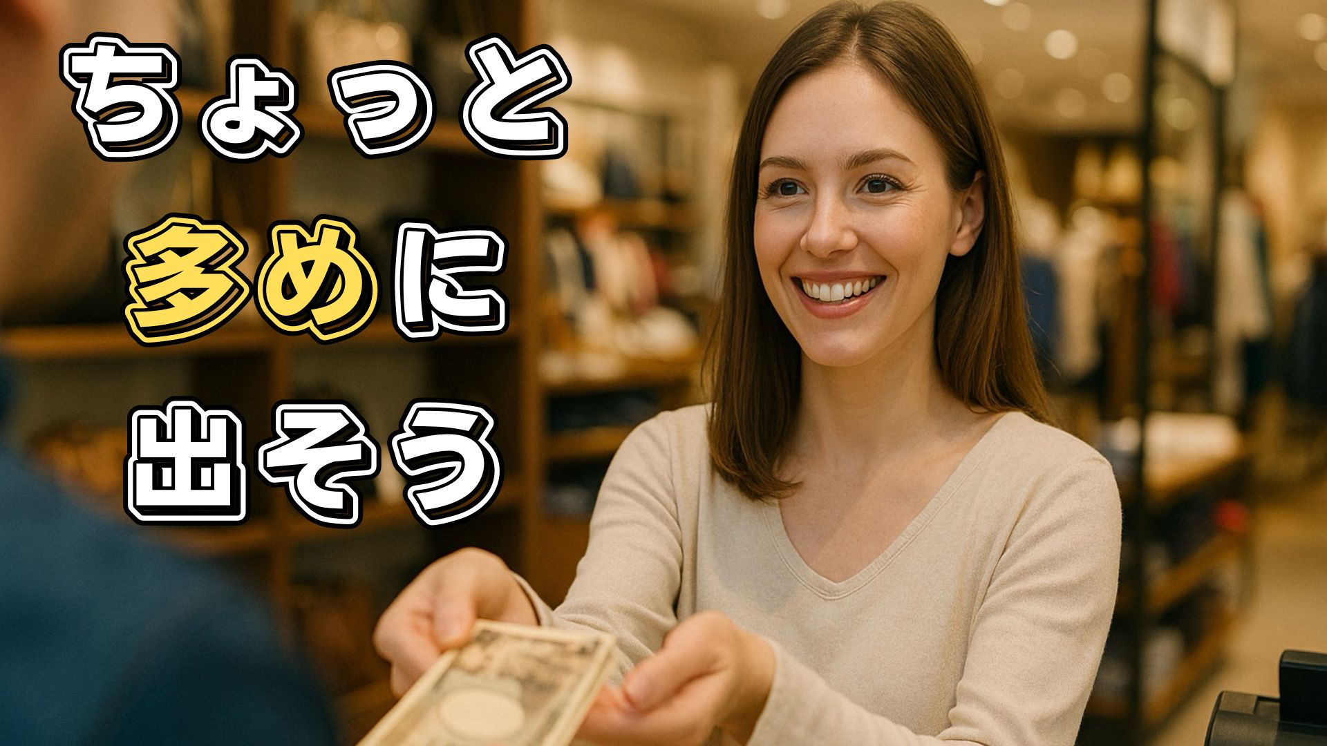 ちょっと多めに出そう！おつりはどこかで返ってくる