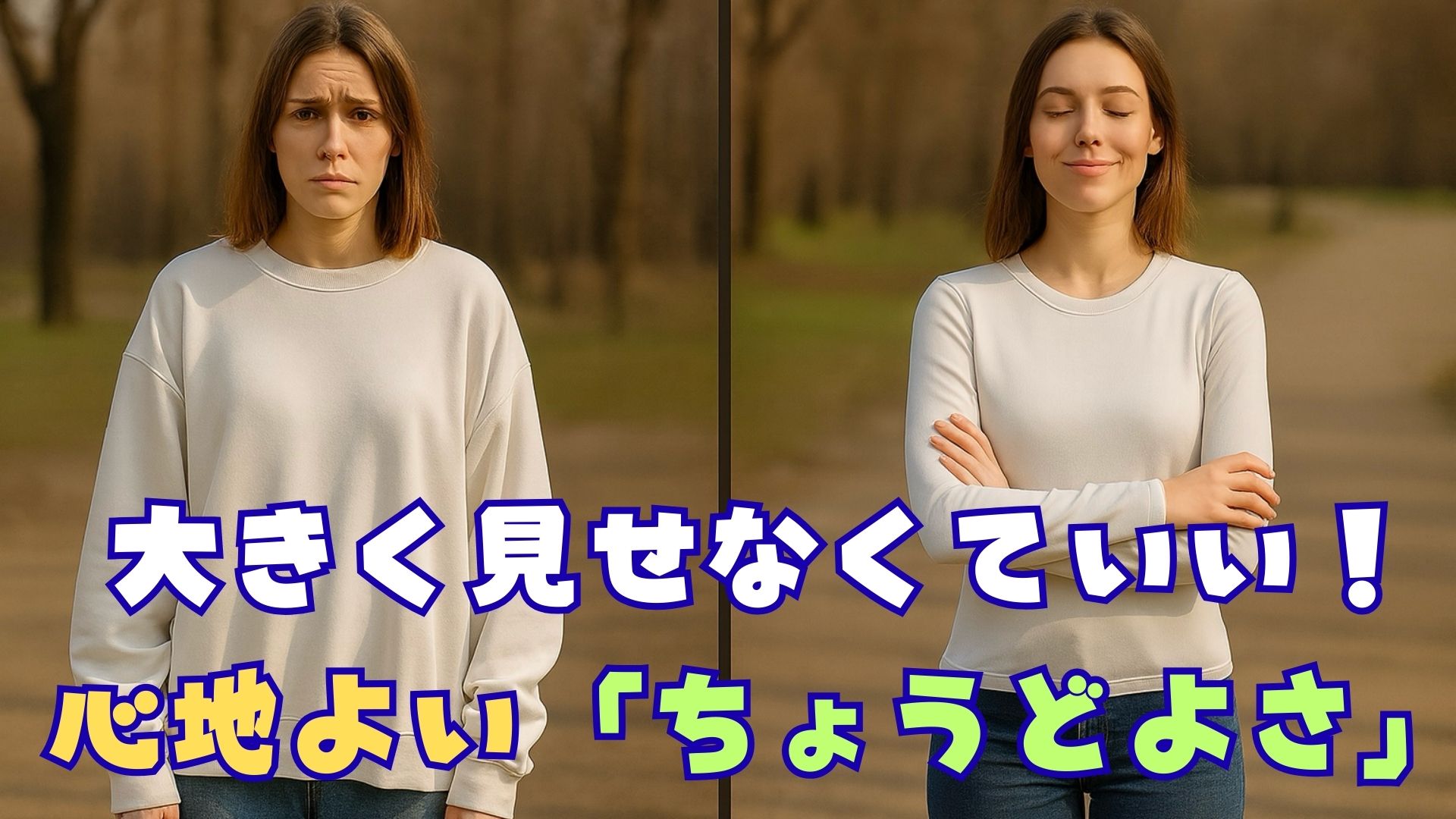 大きく見せなくていい！心地よい「ちょうどよさ」